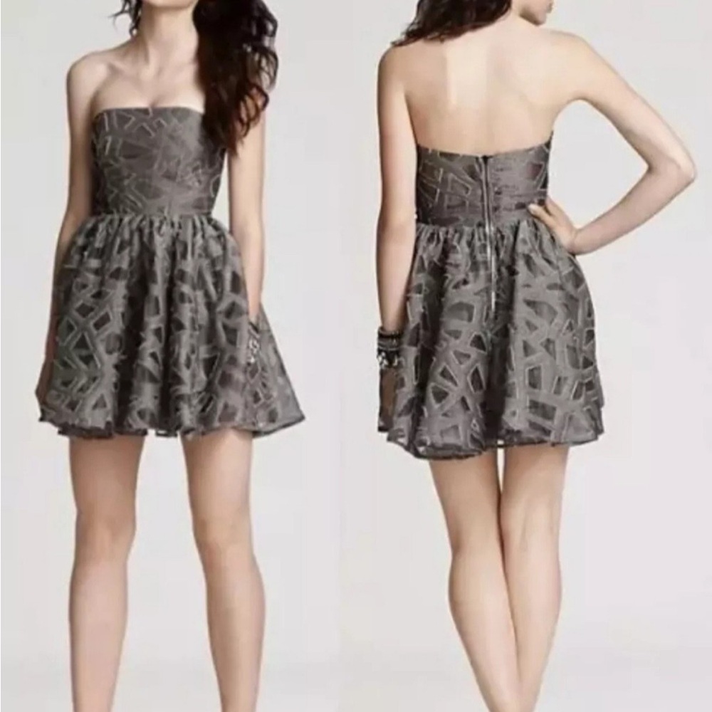 Alice and Olivia Gray Dress